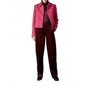 NEW TRIONA maura boxy tweed jacket in dusk